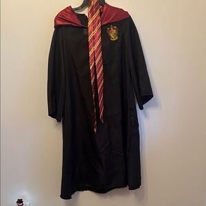 Harry Potter Wizard Costume Robe with Red and Black Accents